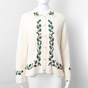 Holiday cardigan by Liz Claiborne size Large